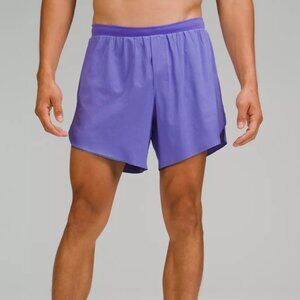 lululemon Fast and Free Lined Short 6" in Charged Indigo